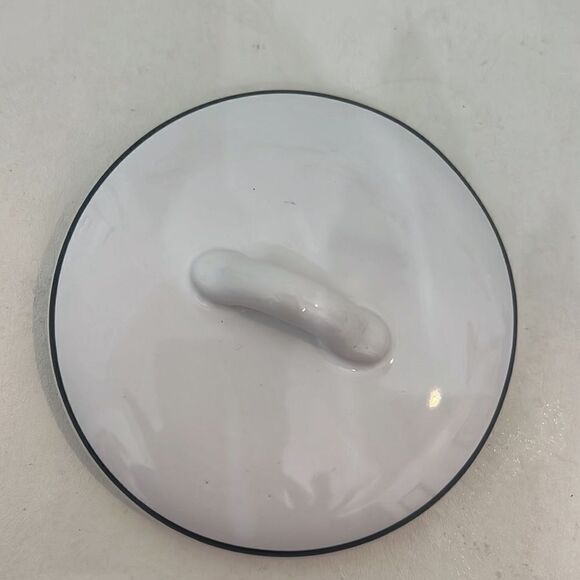 Sleigh Bell Bistro Mini Marshmallow Tub Jar Holder With Lid 14.2 Fl Oz 4 In Tall - Picture 6 of 7